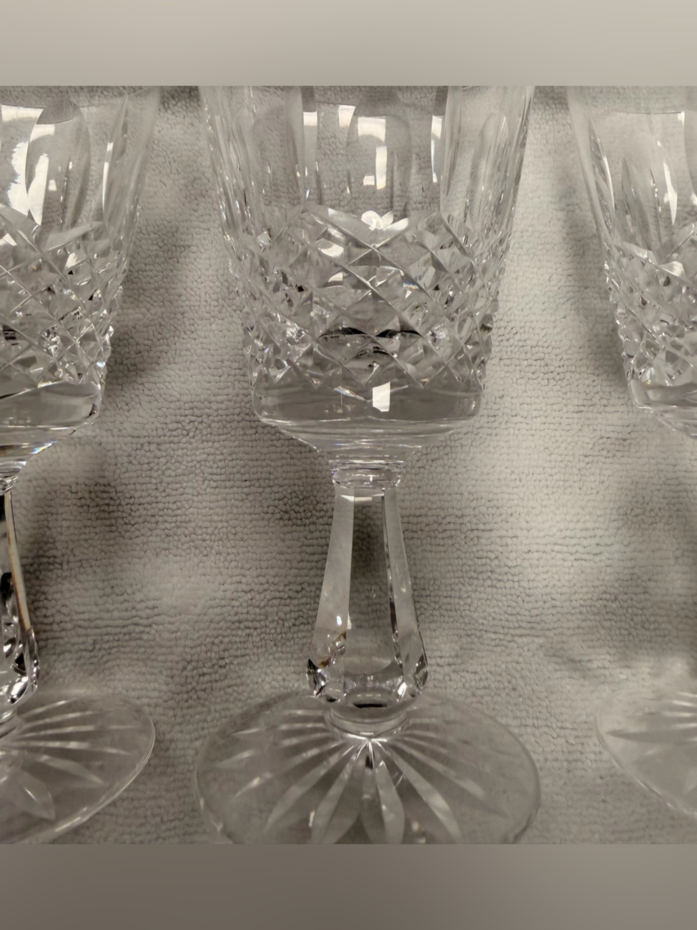 Waterford Vintage Crystal Wine Goblets Clear Crystal Stemware (Set of 4) - Picture 4 of 16